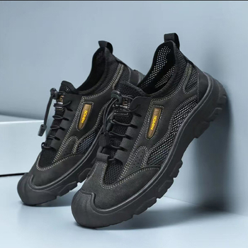 Muške Slip-On tenisice s mrežastim gornjim dijelom, vintage stil, prozračne za vanjsku upotrebu (mrežasti gornji dio, protuklizna potplata, zaštita od udara)