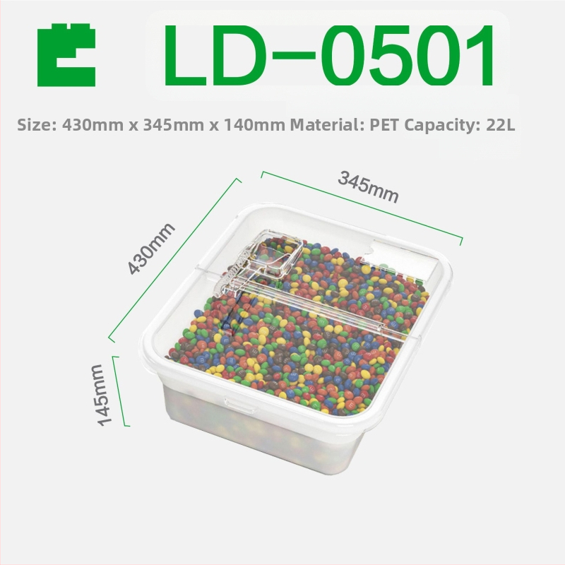 Ecobox Plastový Kontajner na Skladovanie Krmiva pre Mačky a Psy – Uzatvárateľný, Proti Vlhkosti a Proti Škodcom, Možnosť Prispôsobenia