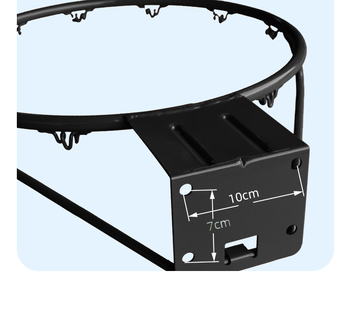 Falihoz szerelt kosárgyűrű otthoni/kültéri edzéshez — acélszerkezet, 2,4 kg súly, testreszabható