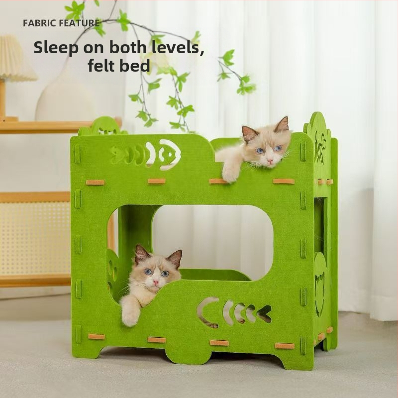 Lingtu filcből készült macska odú; Márka: Lingtu Felt; Anyag: filc; Eredet: Hebei; Alkalmas: macskáknak