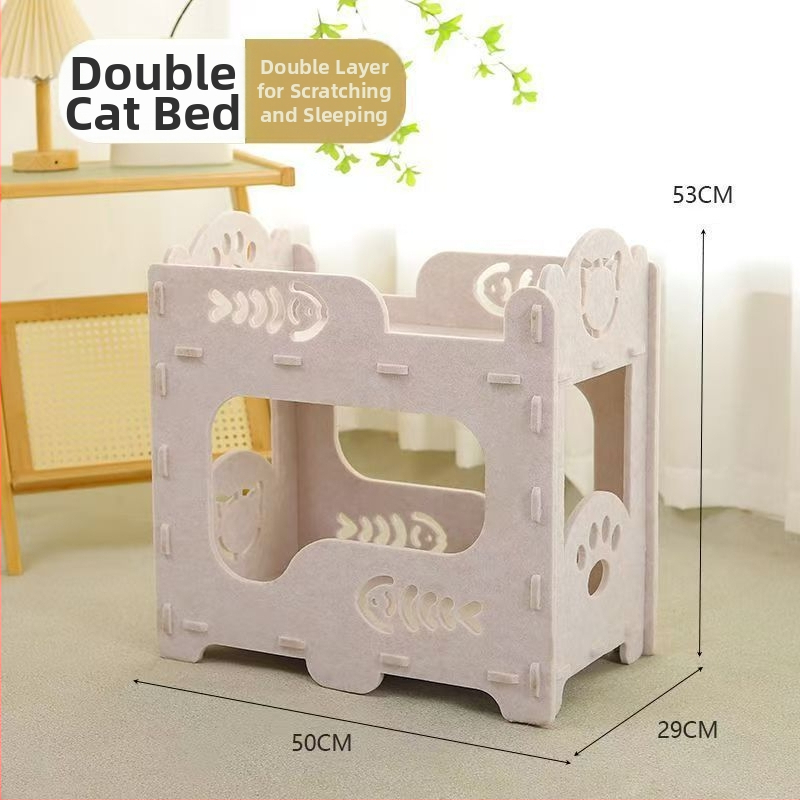 Lingtu filcből készült macska odú; Márka: Lingtu Felt; Anyag: filc; Eredet: Hebei; Alkalmas: macskáknak