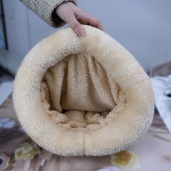 Macska fészek – poliészter belső meleg zárt ágy macskáknak, téli és őszi használatra, kapacitás 500