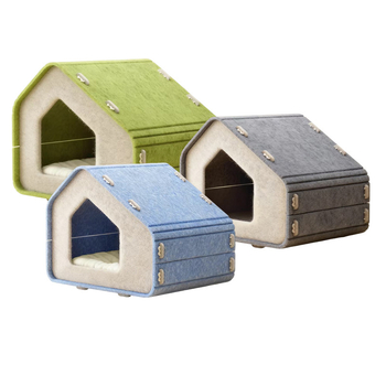 Filc mačje gnijezdo za sve sezone, poluzatvoren dizajn, odvojivo i perivo, ploča za grebanje, sigurno mjesto za odmor