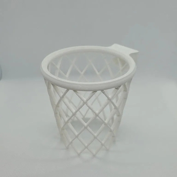 3D-εκτυπωμένος δίσκος-δοχείο για στυλό με μπασκετικό στεφάνι, για επιφάνεια εργασίας — PLA, στρογγυλό σχήμα, Διαθέσιμη προσαρμογή, Εκτύπωση λογότυπου