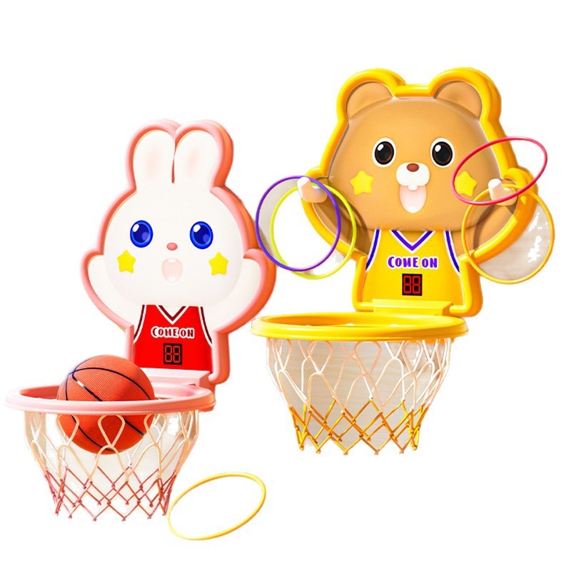 Vješeni koš za košarku s inteligentnim senzorom i tajmerom, plastična konstrukcija, za djecu, unutarnja upotreba