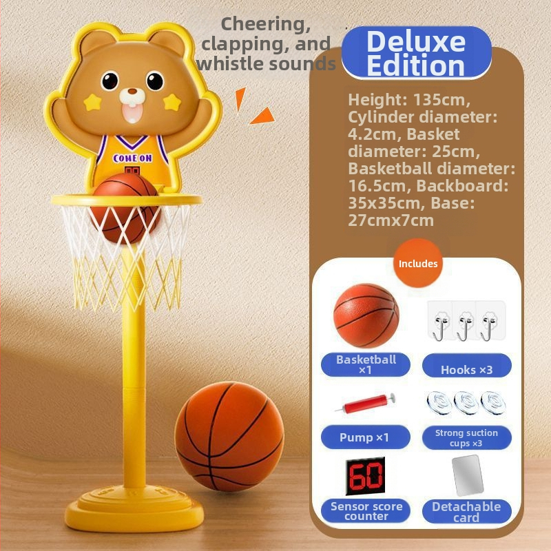 Vješeni koš za košarku s inteligentnim senzorom i tajmerom, plastična konstrukcija, za djecu, unutarnja upotreba