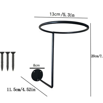 Zidni kovinski stalak za kape i kacige, dizajn s tri otvora, višefunkcijski skladišni okvir, jednodijelni, pogodan za stolno, spavaću i dnevnu sobu