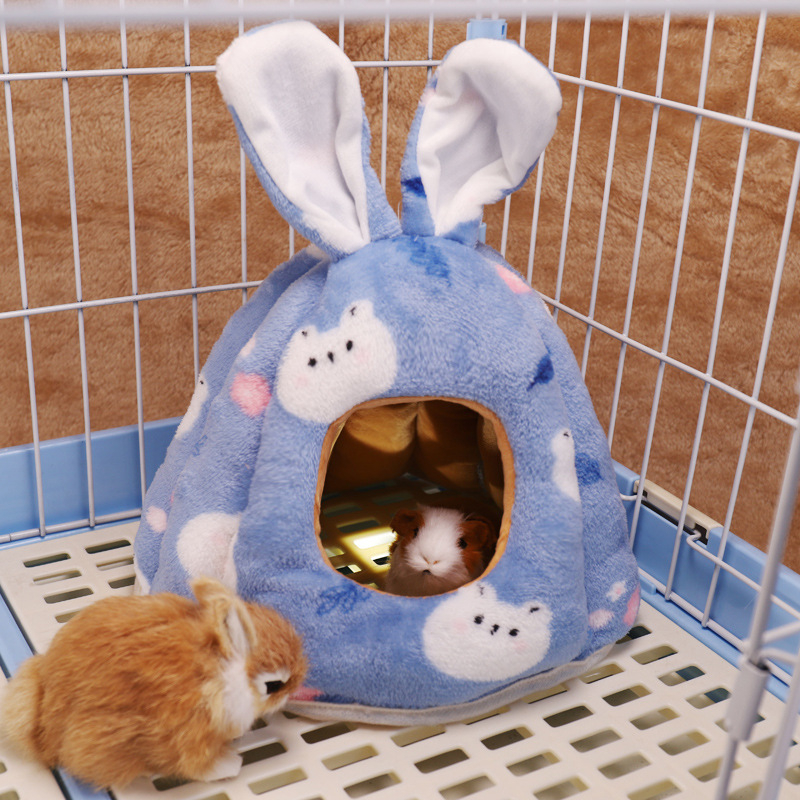 Gnijezdo za mala kućna ljubimca – od flanel materijala, polar fleece i PP pamuka; otvoreni donji dio; pogodna za činčile