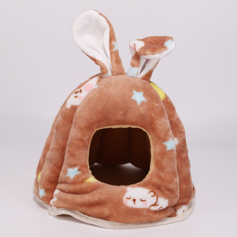 Gnijezdo za mala kućna ljubimca – od flanel materijala, polar fleece i PP pamuka; otvoreni donji dio; pogodna za činčile