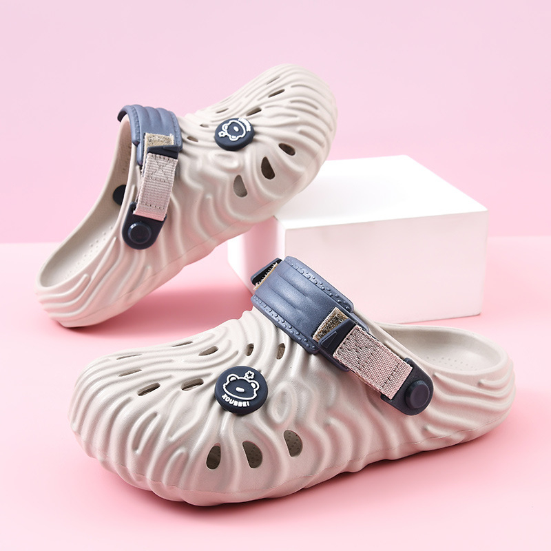 Papuci Crocs din EVA pentru femei, respirabili, cu partea superioară EVA și talpa EVA, talpă groasă, turnare prin injecție