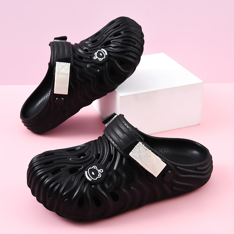 Papuci Crocs din EVA pentru femei, respirabili, cu partea superioară EVA și talpa EVA, talpă groasă, turnare prin injecție