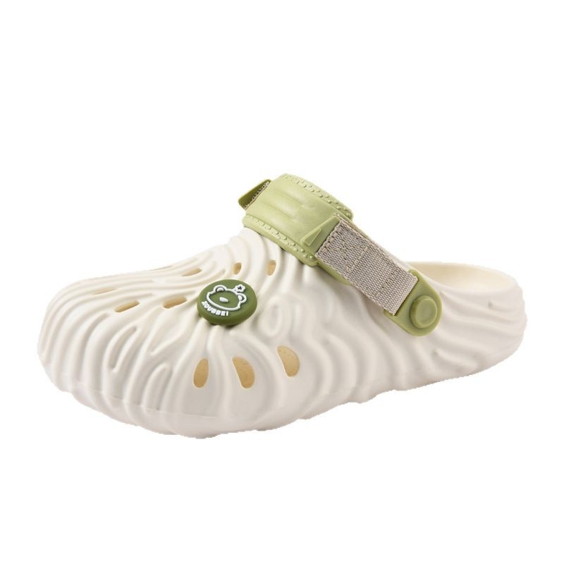 Papuci Crocs din EVA pentru femei, respirabili, cu partea superioară EVA și talpa EVA, talpă groasă, turnare prin injecție