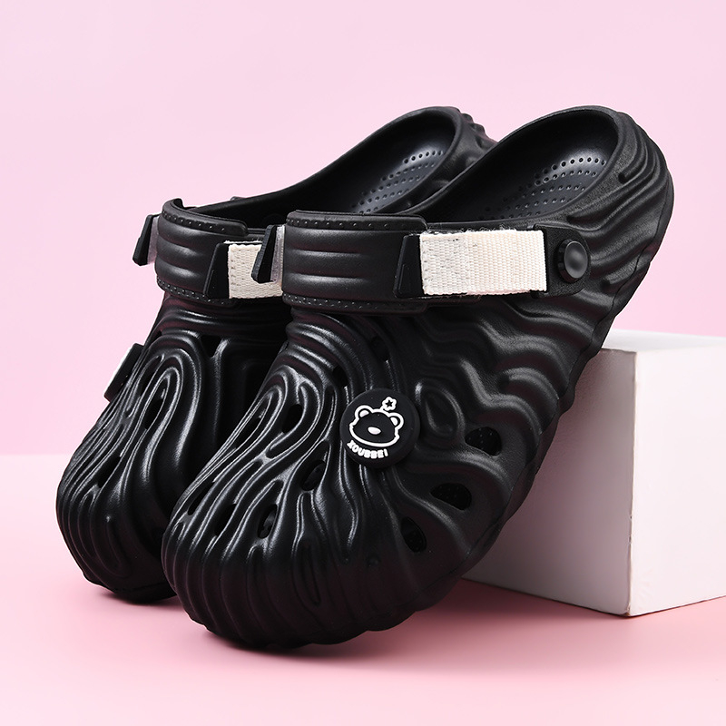 Papuci Crocs din EVA pentru femei, respirabili, cu partea superioară EVA și talpa EVA, talpă groasă, turnare prin injecție