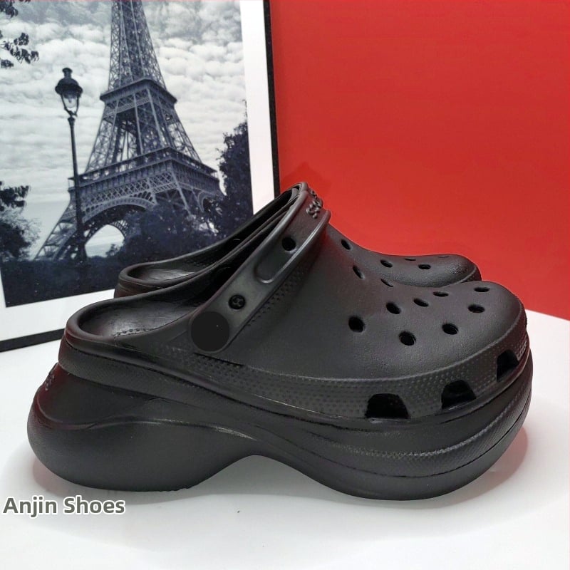 Croos Little Whale papuci de plajă pentru femei cu talpă EVA, grosime 3 cm+, anti-alunecare, amortizare și susținere a piciorului, respirabile pentru exterior