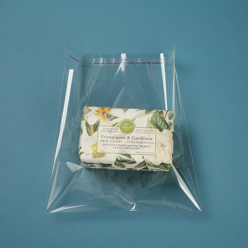 OPP διαφανής αυτοσφραγιζόμενη σακούλα συσκευασίας, παχύτερο πλαστικό, μήκος σφράγισης 0,8 εκ, κατάλληλη για κοσμήματα, ρούχα και τρόφιμα