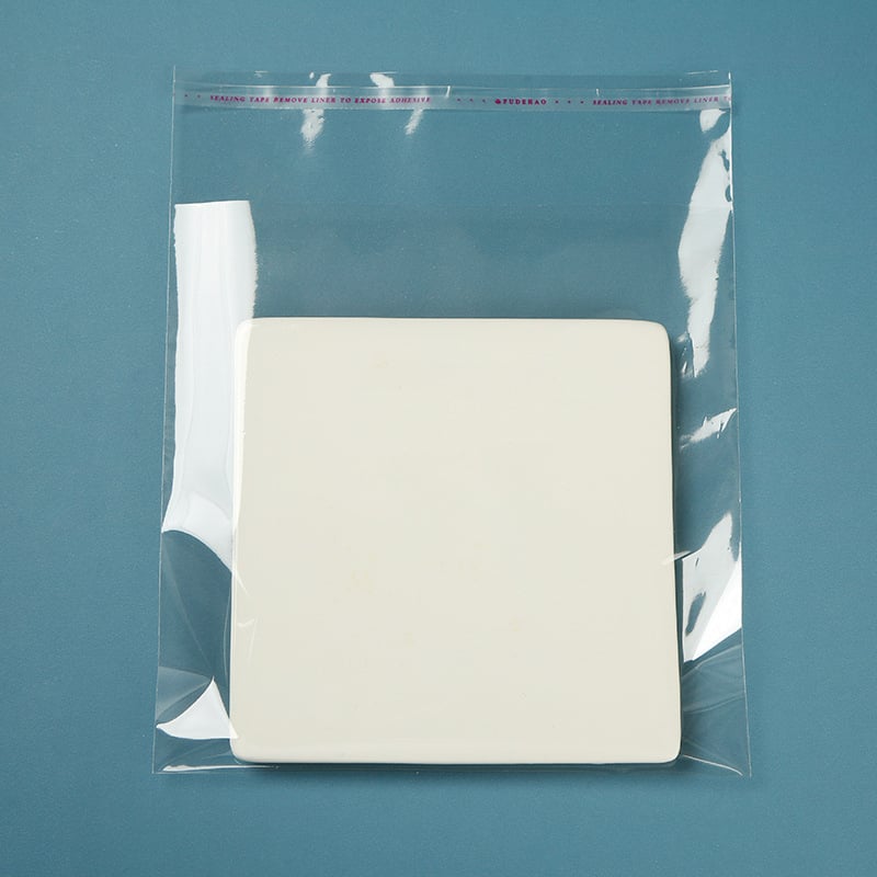 OPP διαφανής αυτοσφραγιζόμενη σακούλα συσκευασίας, παχύτερο πλαστικό, μήκος σφράγισης 0,8 εκ, κατάλληλη για κοσμήματα, ρούχα και τρόφιμα