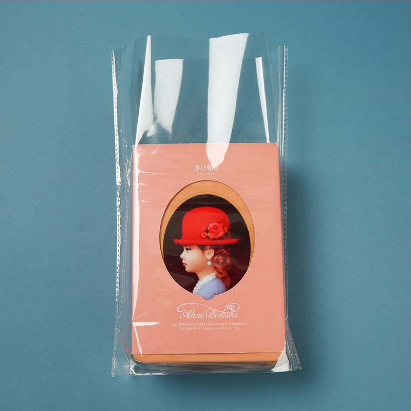 OPP διαφανής αυτοσφραγιζόμενη σακούλα συσκευασίας, παχύτερο πλαστικό, μήκος σφράγισης 0,8 εκ, κατάλληλη για κοσμήματα, ρούχα και τρόφιμα