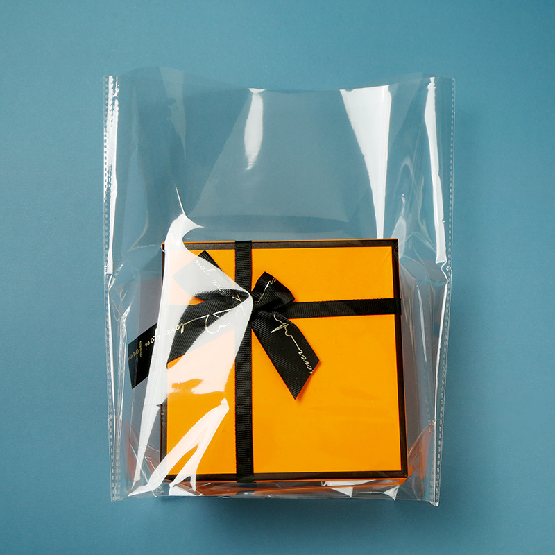 OPP διαφανής αυτοσφραγιζόμενη σακούλα συσκευασίας, παχύτερο πλαστικό, μήκος σφράγισης 0,8 εκ, κατάλληλη για κοσμήματα, ρούχα και τρόφιμα