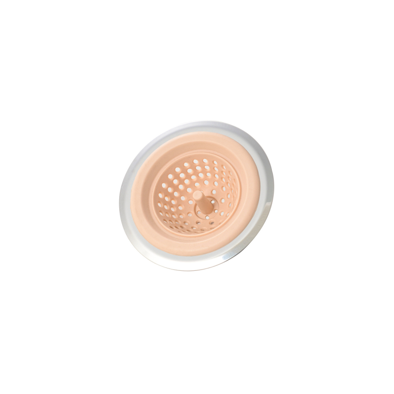 Silikonski kuhinjski filter za sudoper s rubom od nehrđajućeg čelika – filtracija vode i odvajanje otpadnih tvari pri odljevu