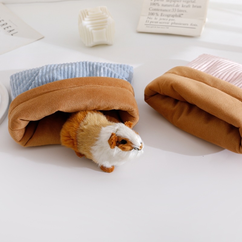 Hamster számára pamutszövet alvózsák, kör alakú forma, téli használat, melegen tartja