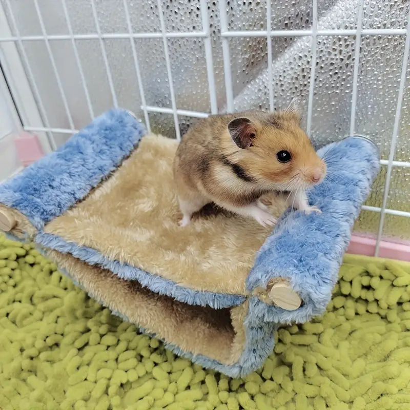 Drveni tunelski hamak za hamsterje, nordijski stil, uklonjiv, pogodan za unutarnju upotrebu