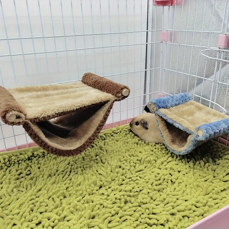 Drveni tunelski hamak za hamsterje, nordijski stil, uklonjiv, pogodan za unutarnju upotrebu