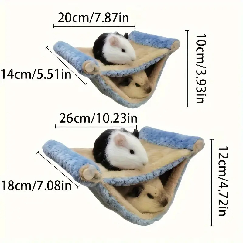 Drveni tunelski hamak za hamsterje, nordijski stil, uklonjiv, pogodan za unutarnju upotrebu