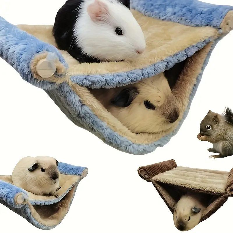 Drveni tunelski hamak za hamsterje, nordijski stil, uklonjiv, pogodan za unutarnju upotrebu