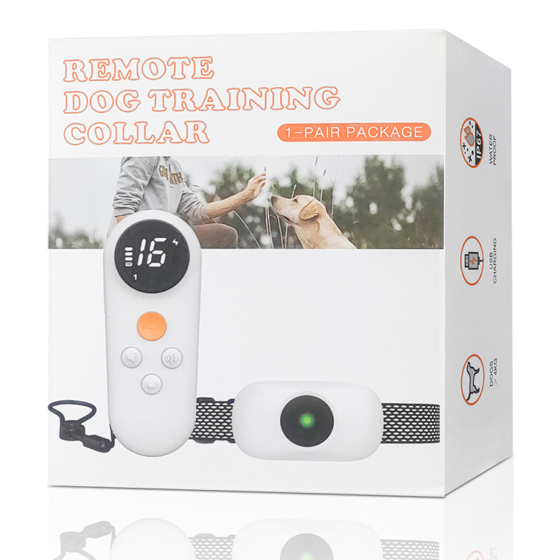 Kutyák kiképzésére szolgáló anti-bark eszköz, ABS anyag, nyakörv, 90 darabos csomagolás, engedélyezett magánmárkák