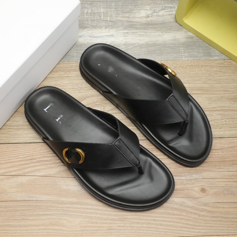 Férfi bőrszandál nyílt lábujjjal, felső rész bőr, gumírozott talp, lélegző és csúszásmentes