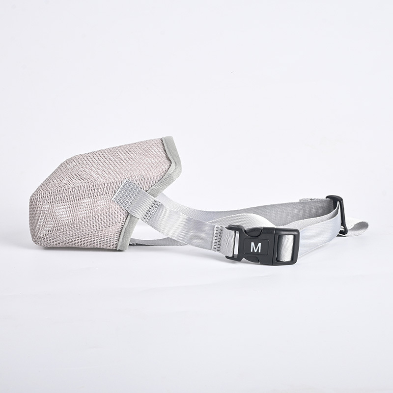 Botniță pentru câini din poliester cu plasă respirabilă anti-mușcare anti-lătrat impermeabilă