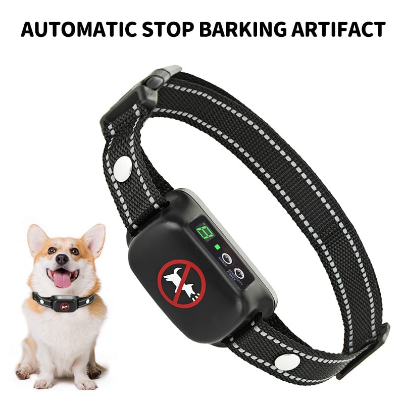 Pametna obučna ogrlica za pse s automatskom kontrolom laje, vibracija i električni šok, ABS