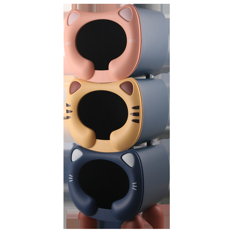 Cuib de pisică multifuncțional, cu spațiu mare de depozitare și raft pentru jucării — stackable, din PP plastic, respirabil, impermeabil, menține cald, pentru interior/exterior și montat în mașină, toate anotimpurile