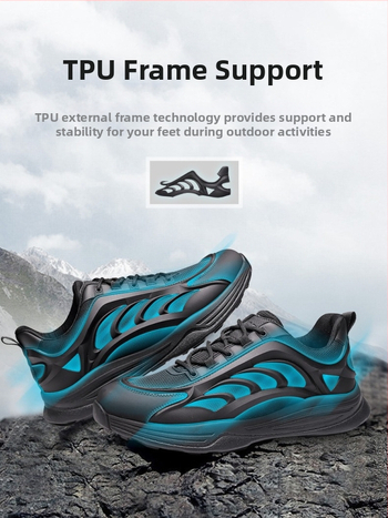 Unisex outdoorové tréningové topánky - vrch z pravej kože + sieťovina, EVA stredná podrážka, EVA vonkajšia podrážka, protišmykové, nízky profil, predné šnurovanie