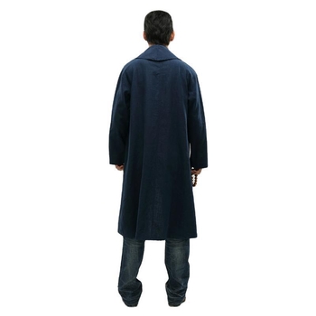 Férfiaknak etnikus stílusú szélkabát reverrel, hosszú, bő szabás