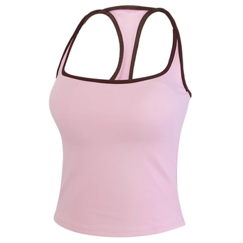 Joga top s ugrađenom jastučićem za prsa, najlon/elastan 80/20, odvlači vlagu, prozračan, brzo sušenje, tanke naramenice