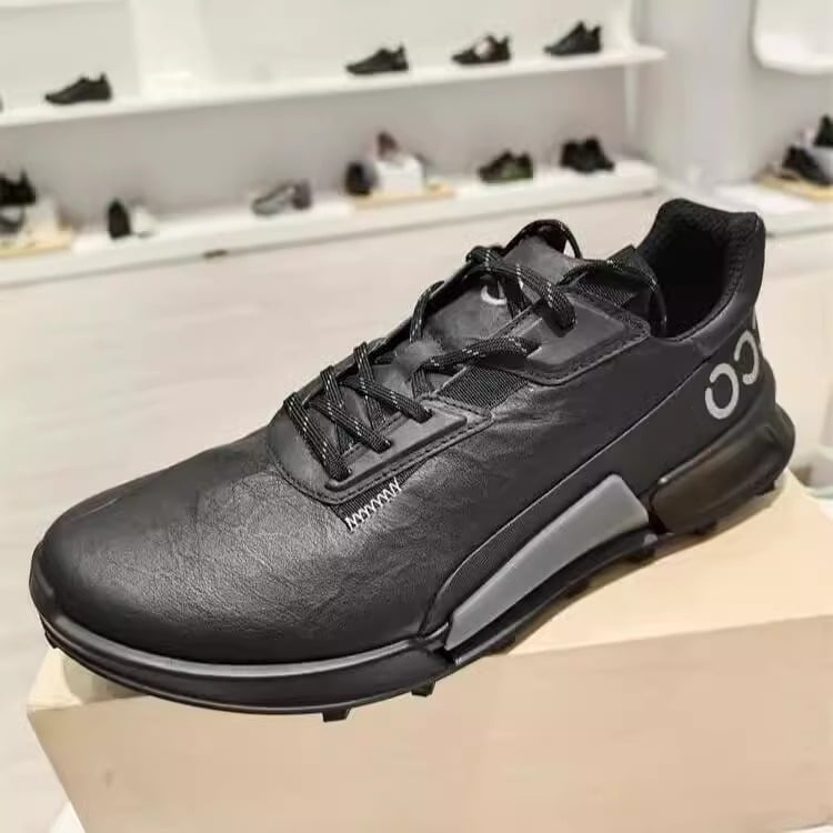 Pantofi de alergare outdoor cu partea superioară din piele de vițel – ușori, respirabili, rezistenți la uzură, impermeabili – șiret frontal – pentru bărbați