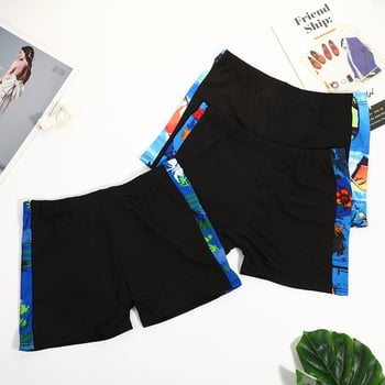 Muške plivke s printom – Milk Silk tkanina 90% poliestera, podstava Milk Silk 90%, Stil: briefs, Pogodno za plivanje