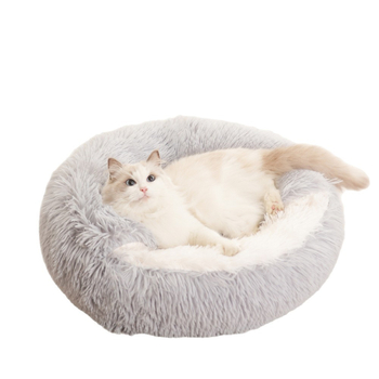 Cuib pentru pisici — pluș moale și cald, pentru uz interior, iarnă, primăvară, toamnă