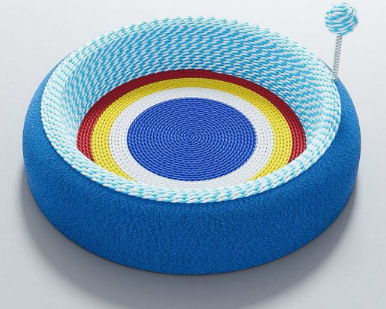 Cuib pentru pisici și placă de zgâriere — Tot în unu, pat pentru toate anotimpurile, din sisal, respirabil