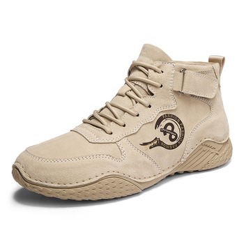 Férfi bőrből készült Martin csizma, velúr bőr felsőrész, vamp pigskin, gumitalp, meleg bélés