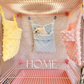 Mahaku hörcsög fészek függő hamakkal – Bean fleece, egész éves meleg, harapás elleni