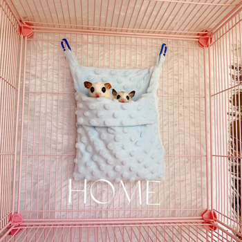 Mahaku hörcsög fészek függő hamakkal – Bean fleece, egész éves meleg, harapás elleni