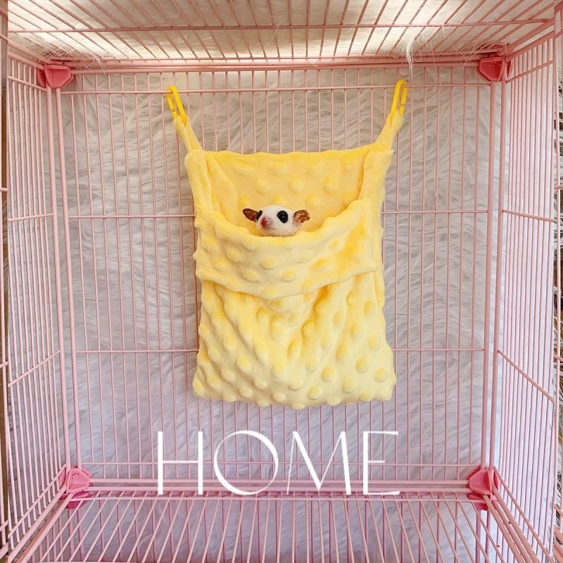 Mahaku hörcsög fészek függő hamakkal – Bean fleece, egész éves meleg, harapás elleni