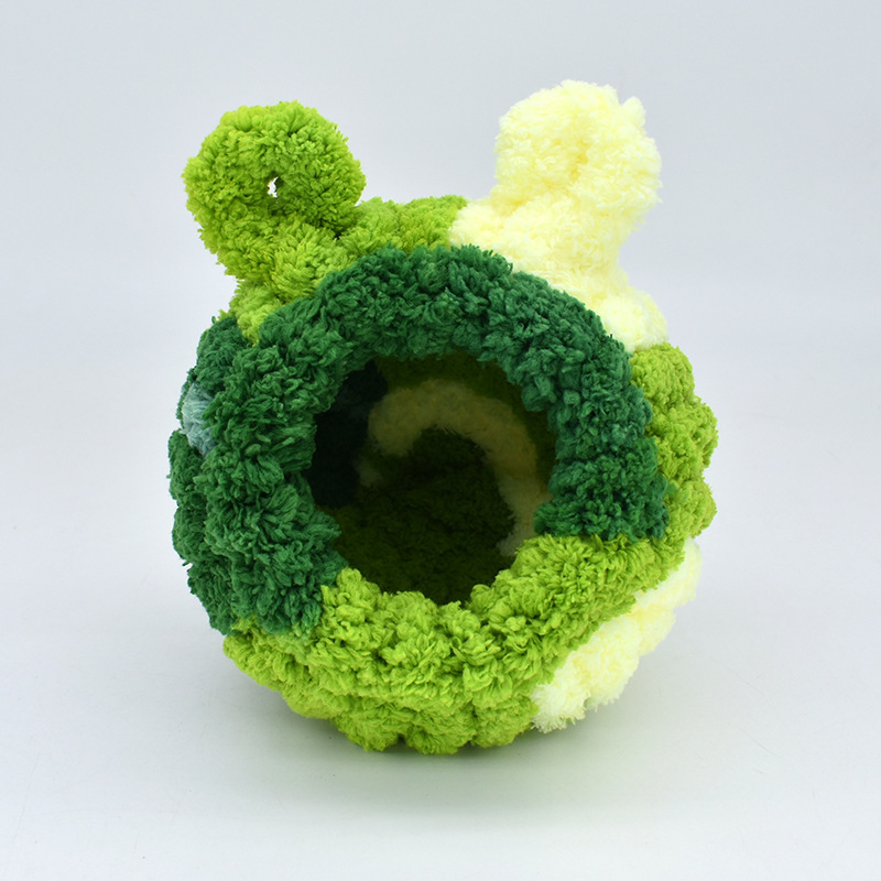 Cuib pluș pentru hamster – rotund, pentru interior, iarnă, material poliester, menține căldura și oferă odihnă și ascunzătoare