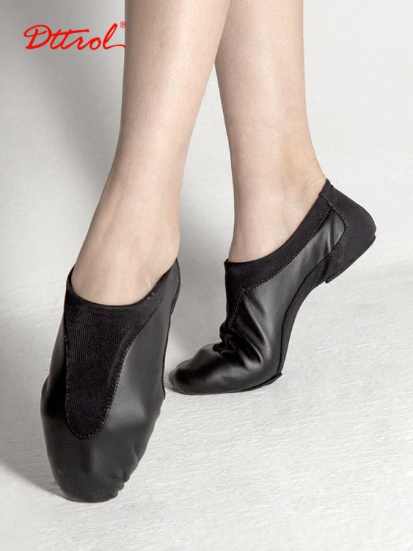 Pantofi de dans din piele naturală, talpă EVA, pentru adulți, unisex, respirabili și ușori.