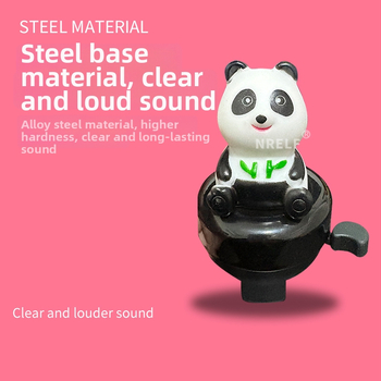 Železný zvonček pre detské balančné bicykle a kočíky, hlasný zvuk, roztomilý karikatúrny dizajn, bez personalizácie