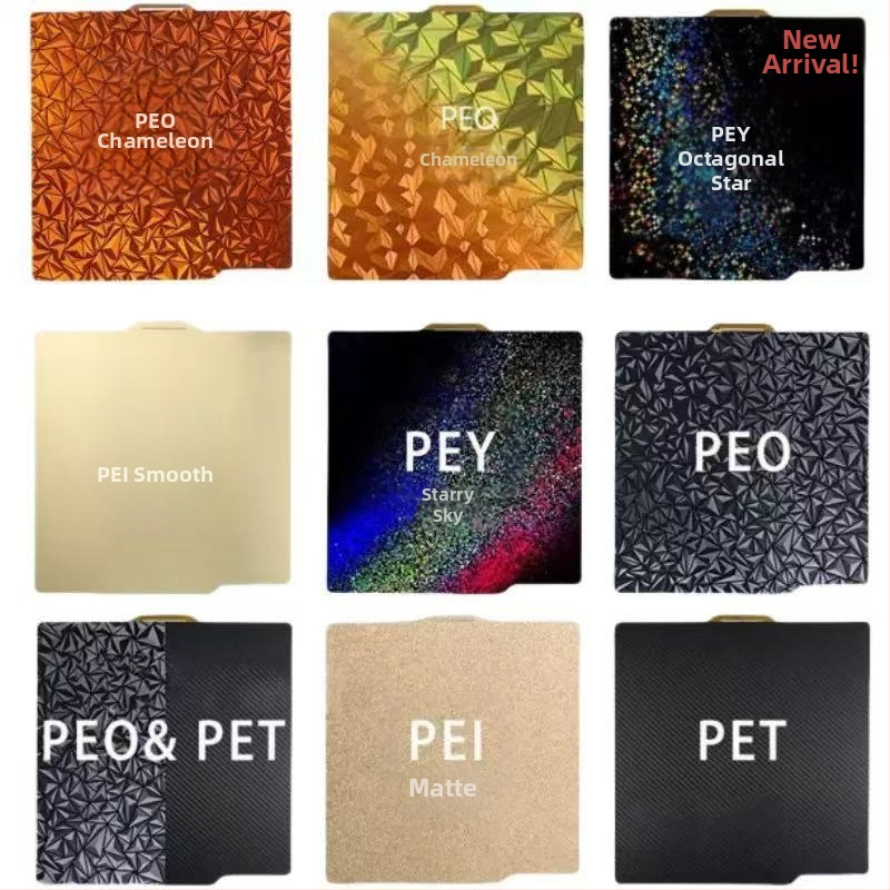 Rugós acél PEI lemez 3D nyomtató melegágyhoz, kompatibilis az A1/P1S/X1C modellekkel