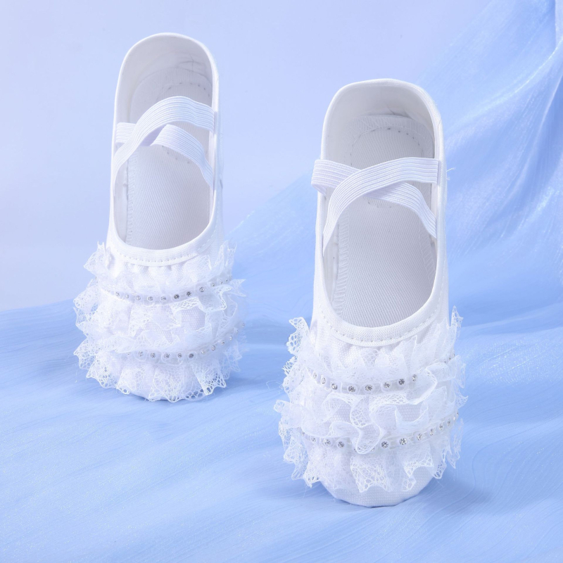 Sui lányoknak szóló balettcipő, vászon felsőrésszel, összetett talppal, könnyű, ütéscsillapító, kopásálló