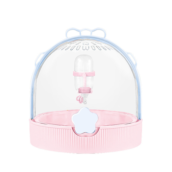 Cușcă portabilă pentru hamster - carcasă din plastic transparent, potrivită pentru hamster, marca Little Cute Pocket